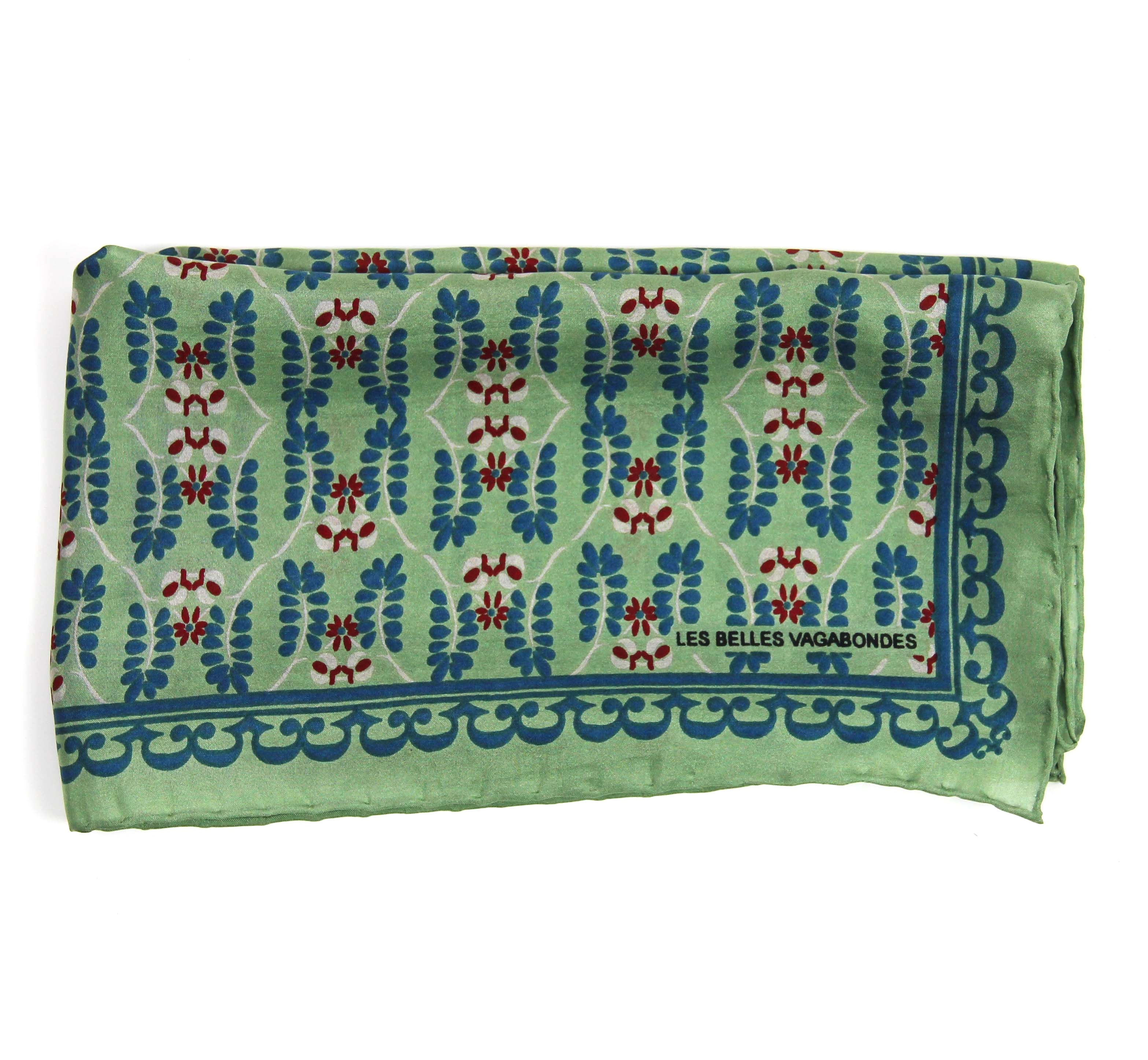 Mini silkeskjerf - Albertine - Vert