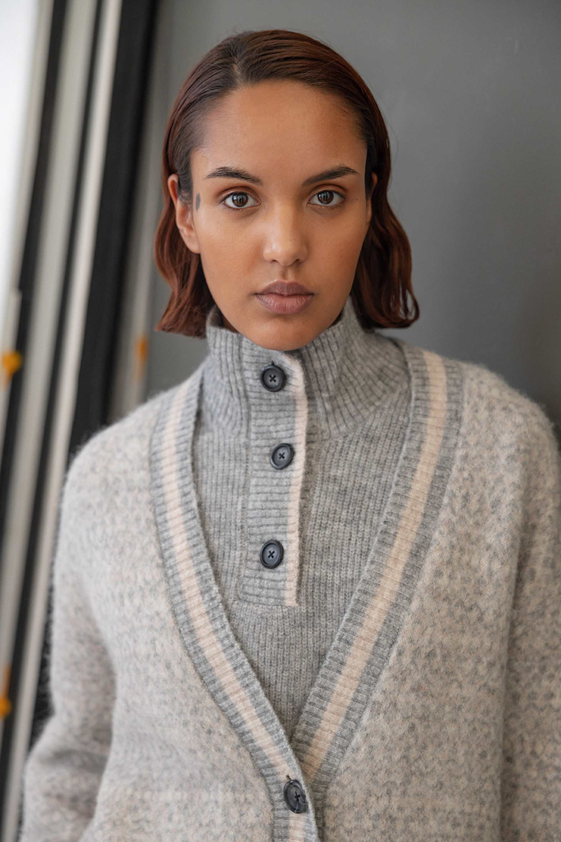 Nellie Cardigan - Grey Sand