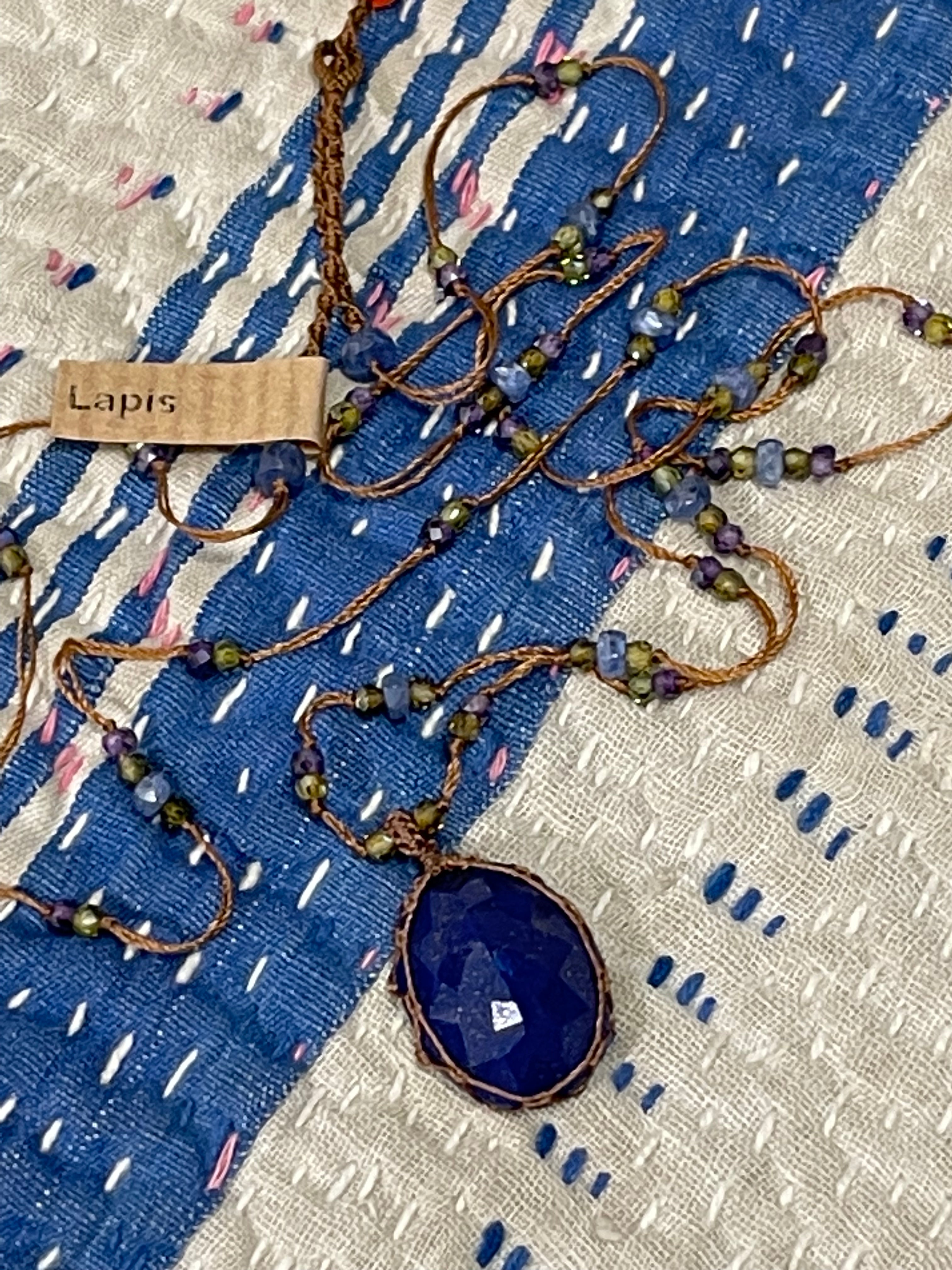 Langt smykke - Tibet - Lapis Lazuli